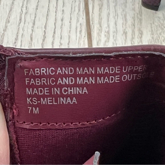 Karen Scott Women's Melinaa Reptile Buckle Detailed Booties 7M Wine MC $70 - Picture 7 of 10